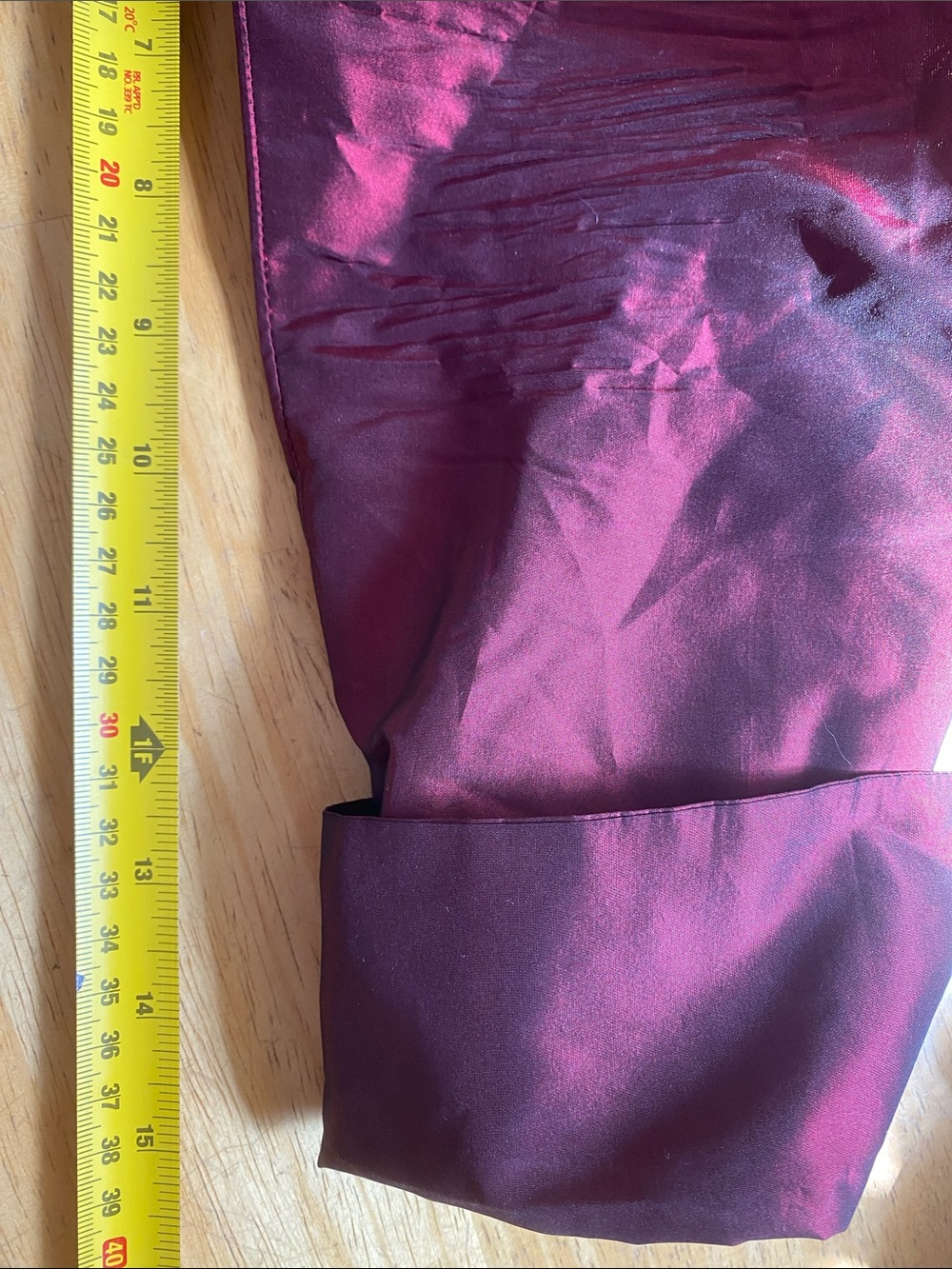 ! Lafayette 148 8 Burgundy Purple Silk Taffeta Wrap Tie Top - Picture 10 of 14